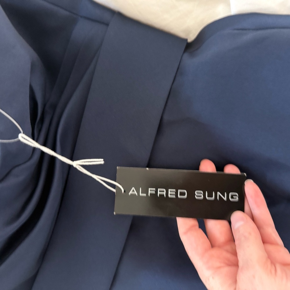 ALFRED SUNG Midnight Blue Gown